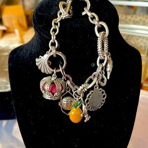 Lucky Brand Silver Charm Bracelet
